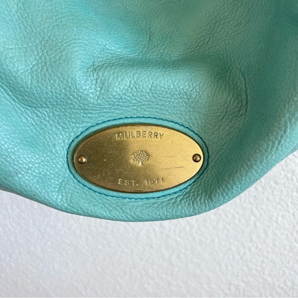 Mulberry Mitzy Medium Hobo Crossbody Messenger Emerald Pebbled - Picture 4 of 15